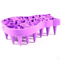 KONG Zoom Groom Gummi Massageborste för Katt i Lila